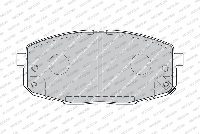 FERODO Plaquettes de frein à disque FDB1869