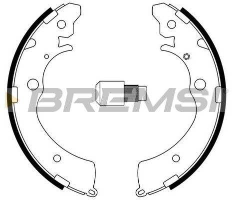 Комплект гальмівних колодок, Bremsi GF0706