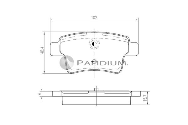 ASHUKI by Palidium fékbetétkészlet, tárcsafék P1-1179
