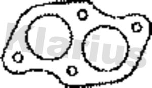 KLARIUS 410327 - Gasket, exhaust pipe