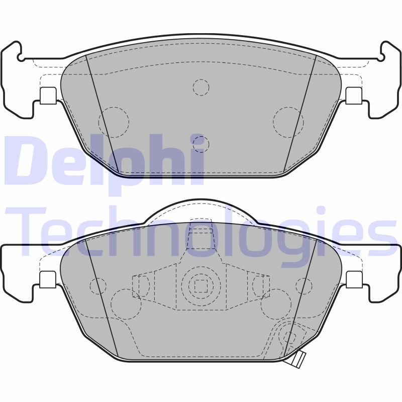 DELPHI HONDA колодки тормозов передний Accord 08-,Civic 12-