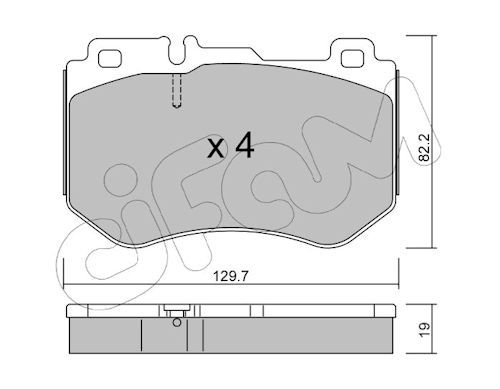 Set placute frana,frana disc 822-1018-0 CIFAM