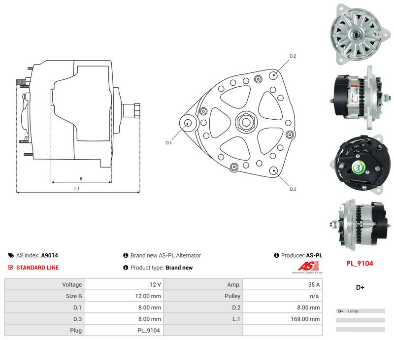 Generaator, AS-PL A9014