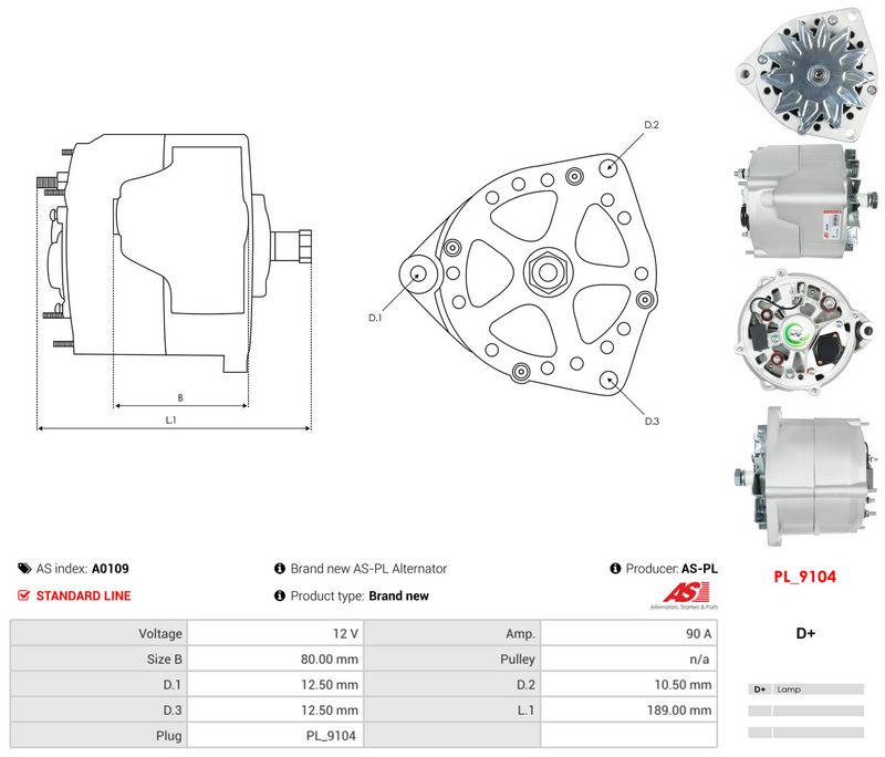 Generaator, AS-PL A0109