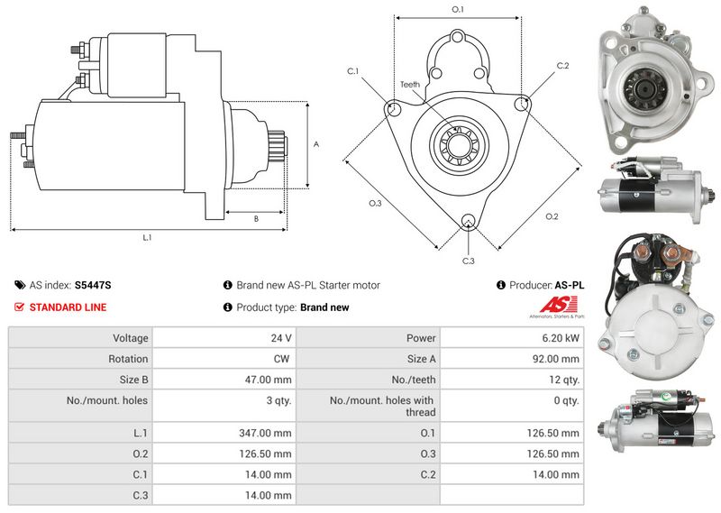 AS-PL S5447S Starter