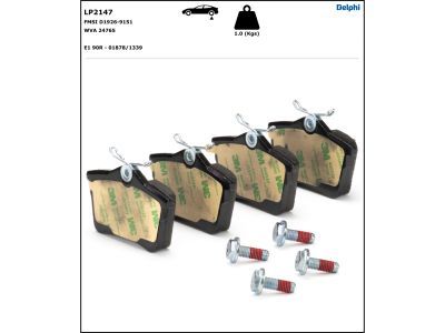 DELPHI LP2147 Brake Pad Set, disc brake