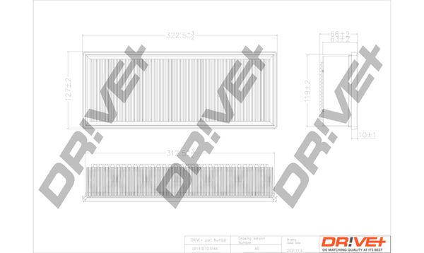 Повітряний фільтр, Dr!Ve+ DP1110.10.0166