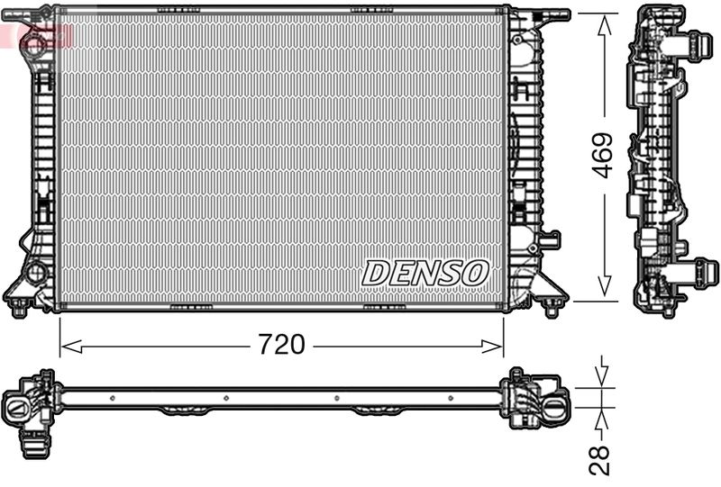 DENSO hűtő, motorhűtés DRM02022