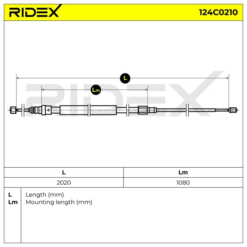жило, ръчна спирачка RIDEX