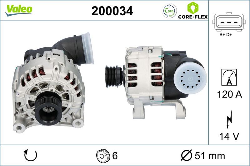 VALEO Dynamo / Alternator 200034