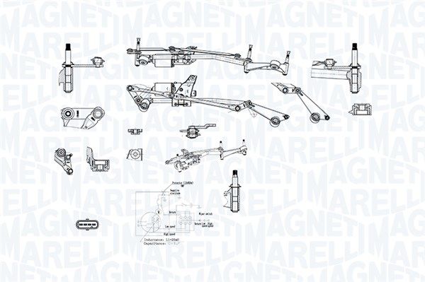 Product Stiklu tīrīšanas sistēma MAGNETI MARELLI 064351787010 Image