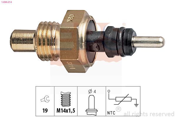 Sensor, temperatura del refrigerante