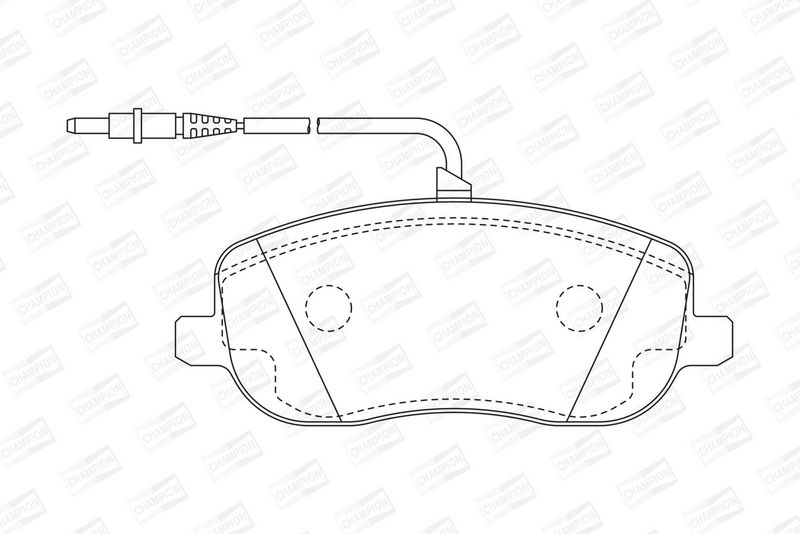 CHAMPION Plaquettes de frein à disque 573096CH