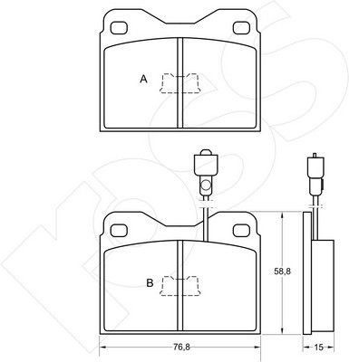 1-GNC R-098 - Brake Pad Set, disc brake