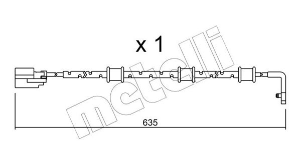 METELLI figyelmezető kontaktus, fékbetétkopás SU.323