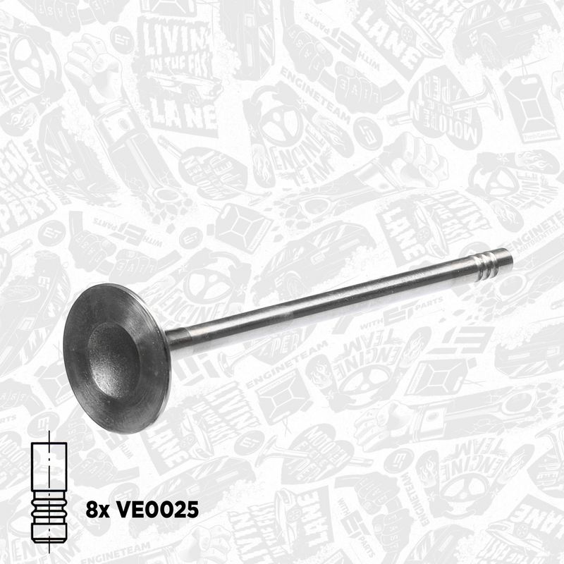 Product Image - Kleppenset, in-/uitlaatklep - VS0029 - ET ENGINETEAM