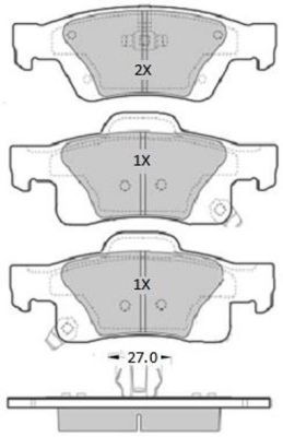 FREMAX FBP-1941 Brake Pad Set, disc brake