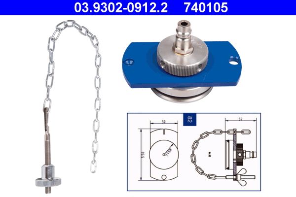 ATE Ontluchtingsaansluiting 03.9302-0912.2