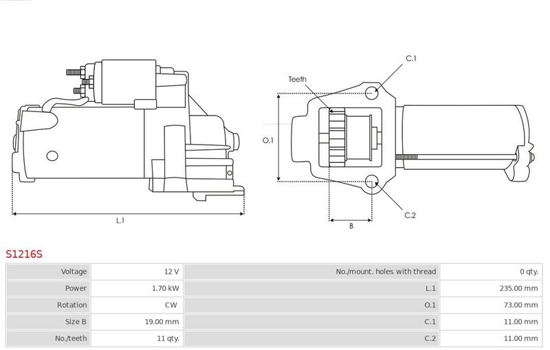 AS-PL S1216S Starter