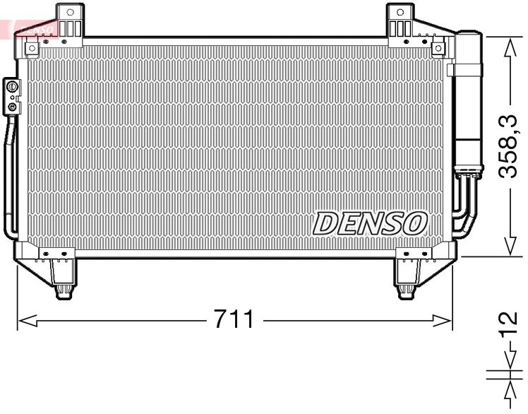 Конденсатор, система кондиціонування повітря, Denso DCN45011