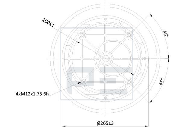 měch pérování SAF 3138, SKRS 9037, L 084.482-74A