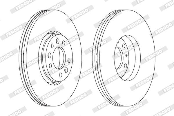 FERODO DDF1615C Brake Disc