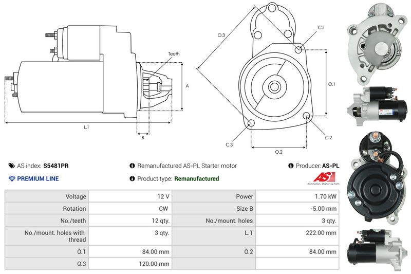 AS-PL S5481PR Starter
