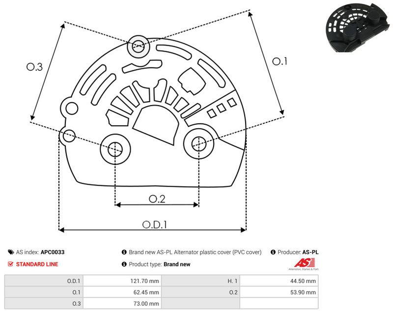 Kaitsekate, generaator, AS-PL APC0033