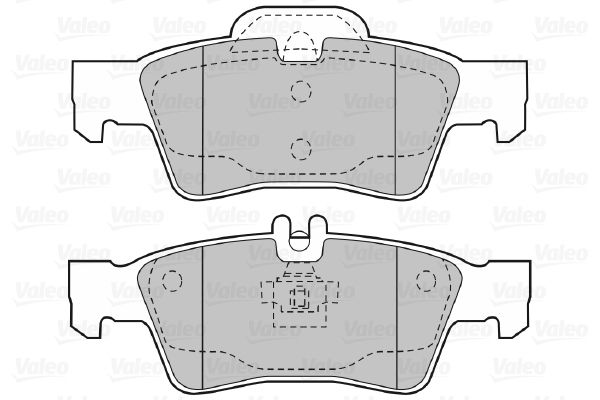 VALEO 598637 Brake Pad Set, disc brake