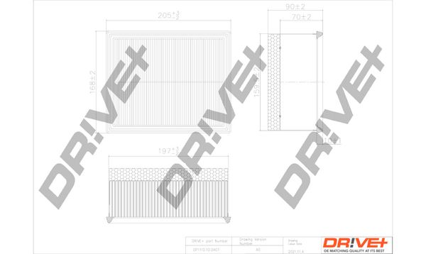 Dr!ve+ DP1110.10.0407 Air Filter