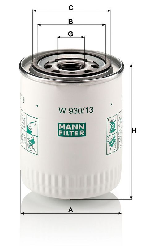 Filtru ulei W 930/13 MANN-FILTER