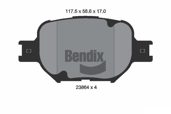 BENDIX Braking fékbetétkészlet, tárcsafék BPD2057
