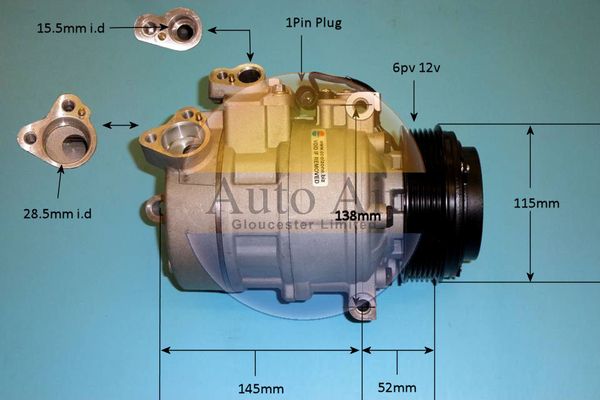 Auto Air Gloucester 14-6467P Compressor, air conditioning
