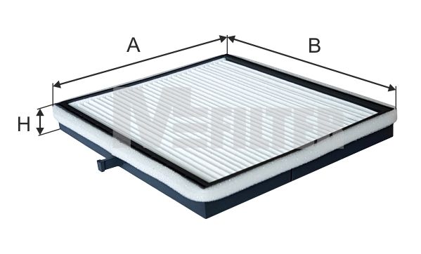 Фільтр, повітря у салоні, Mfilter K966