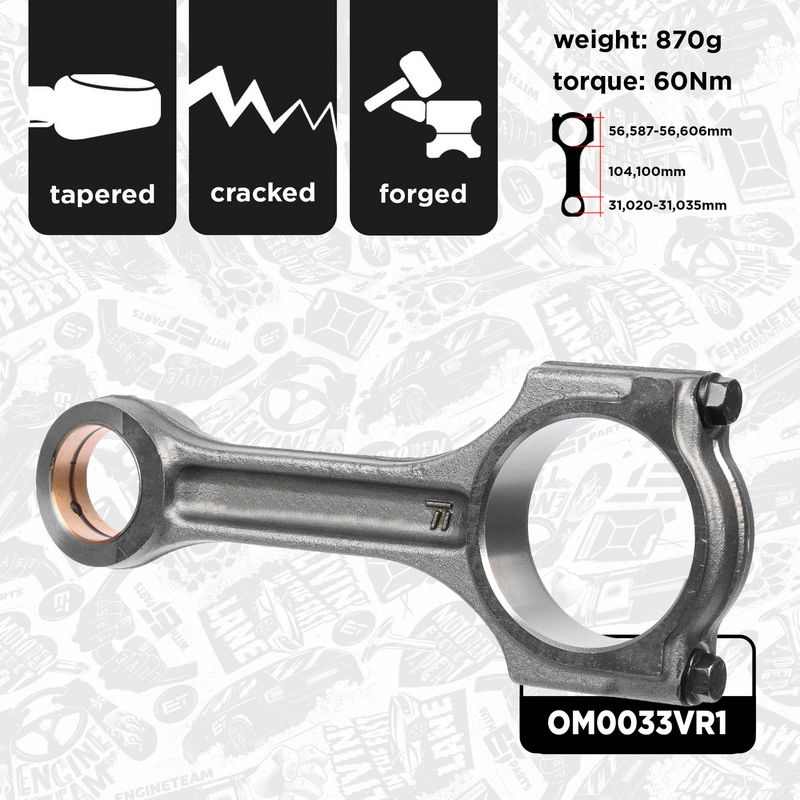 Product Image - Plunjerset - OM0033VR1 - ET ENGINETEAM