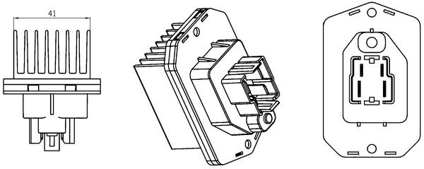 MAHLE Szabályozó, belsőtér ventilátor ABR 76 000S