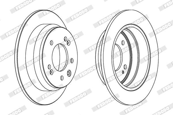 FERODO DDF1618C Brake Disc