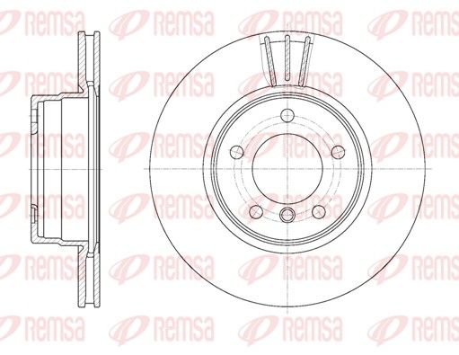 Гальмівний диск, Remsa 6653.10