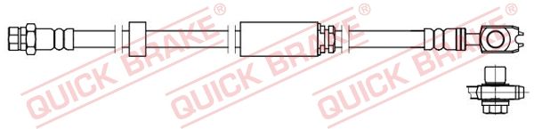 Гальмівний шланг, Quick Brake 58.871X