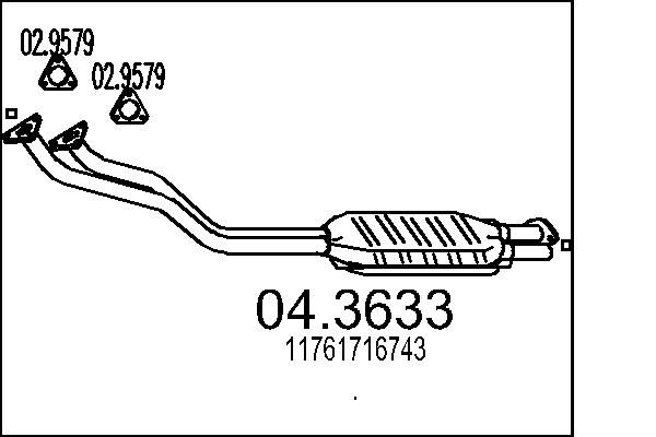 MTS katalizátor 04.3633