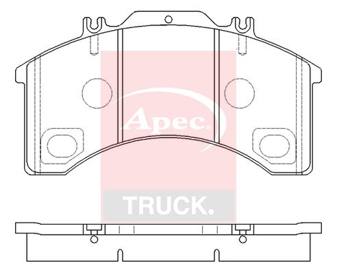 APEC Brake Pad Set, disc brake PAD29032