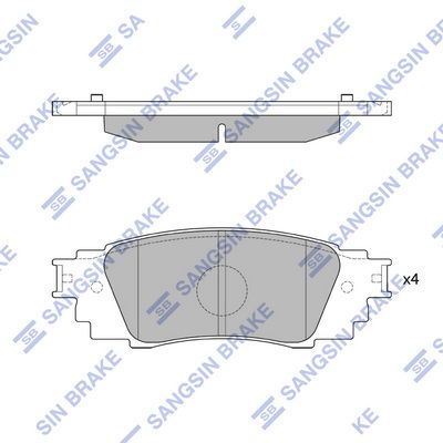 set placute frana,frana disc Hi-Q SP4309