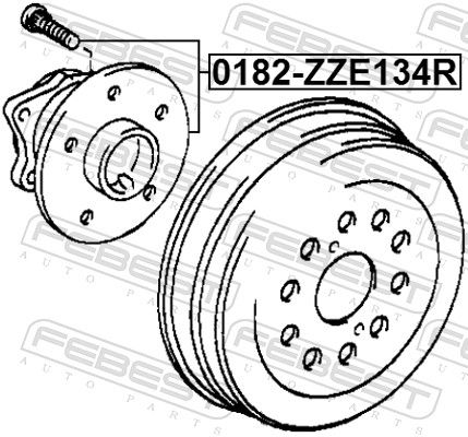 FEBEST 0182-ZZE134R Wheel Hub