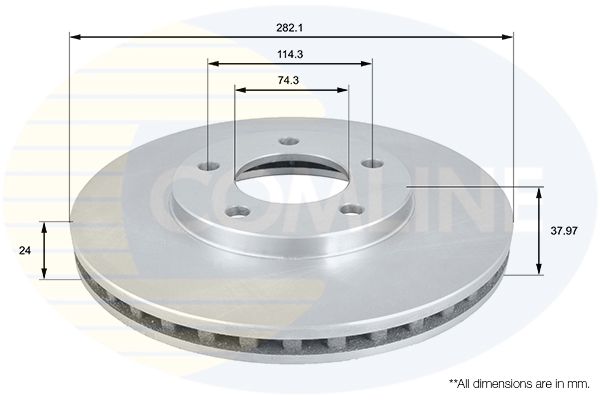 Comline Brake Disc ADC2306V