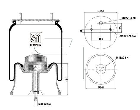 Mech, pneumatické odpružení 04.060.6106.910