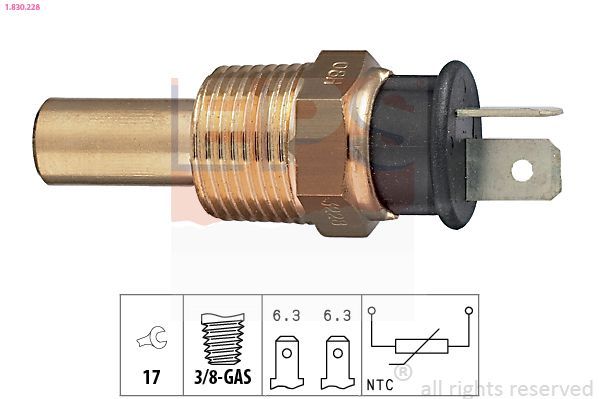 Sensor, temperatura del refrigerante