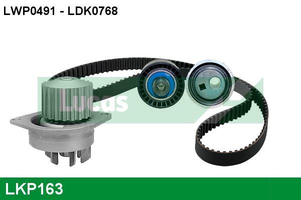 LUCAS Vízpumpa + fogasszíj készlet LKP163