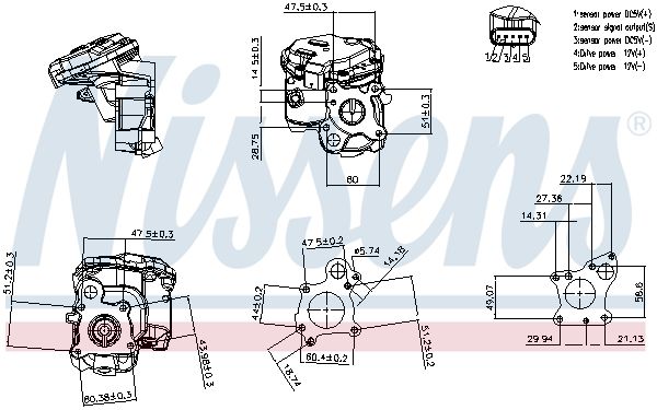 NISSENS 98243 EGR Valve