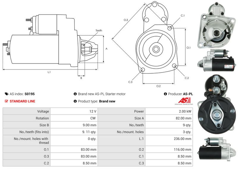 AS-PL S0195 Starter