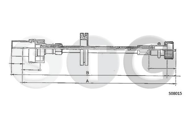 STC sebességmérő bovden T481730